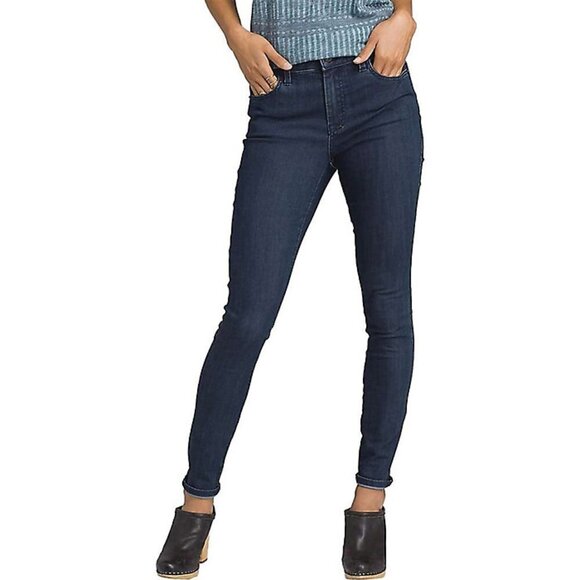 PrAna Oday Indigo Jeans Size 2/26 Short Rare Style Not Made Anymore - Picture 1 of 12